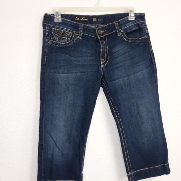 KUT from the Kloth Women's Kate Low Rise Crop Jeans Size 12 So Low Embroidered - Picture 2 of 15
